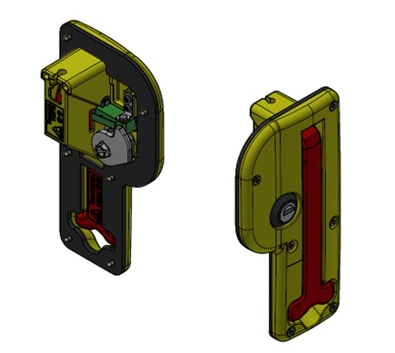 VE3607 - RS EMERGENCY HANDLE EXTERIOR WITH LOCK